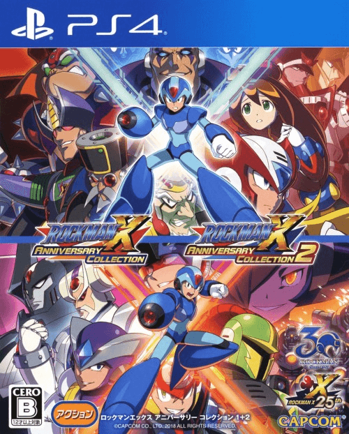 Rockman X Anniversary Collection 2 box art for Playstation 4